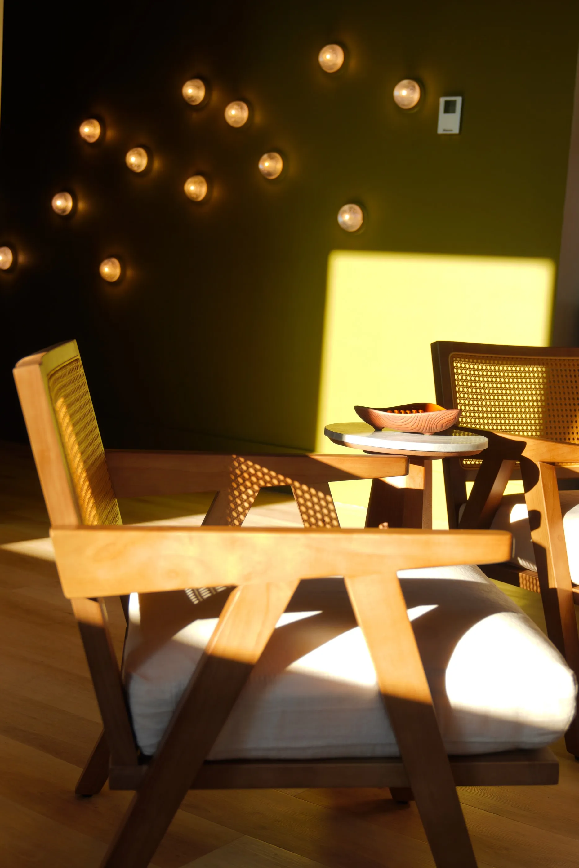 A seat in Amber Lounge